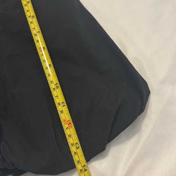 English Factory Black Short Balloon Sleeve Mini Dress SZ SM 100% cotton babydoll - Picture 10 of 12